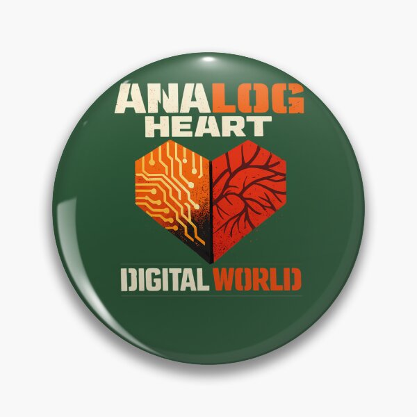 Item preview, Analog Heart Digital World - Tech Balance Street Art 99 designed and sold by MYLLYPYLLY.