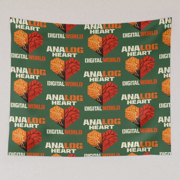 Item preview, Analog Heart Digital World - Tech Balance Street Art 99 designed and sold by MYLLYPYLLY.