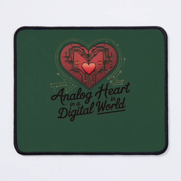 Item preview, Analog Heart In A Digital World Vintage Heart With Modern Tech Circuits 89 designed and sold by MYLLYPYLLY.