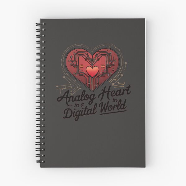 Item preview, Analog Heart In A Digital World Vintage Heart With Modern Tech Circuits 89 designed and sold by MYLLYPYLLY.