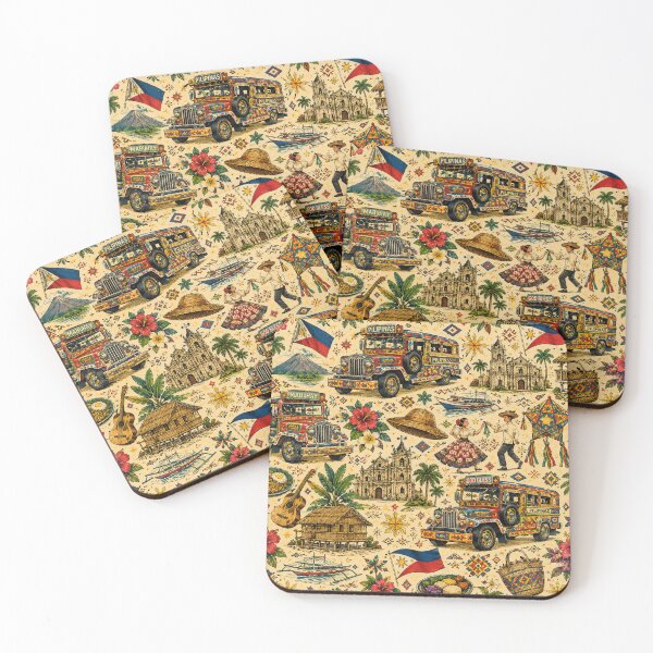 Item preview, Filipino Jeepney Pattern – Colorful Philippines Culture & Heritage designed and sold by RJACreative.