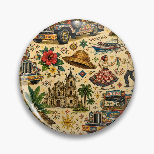 Item preview, Filipino Jeepney Pattern – Colorful Philippines Culture & Heritage designed and sold by RJACreative.