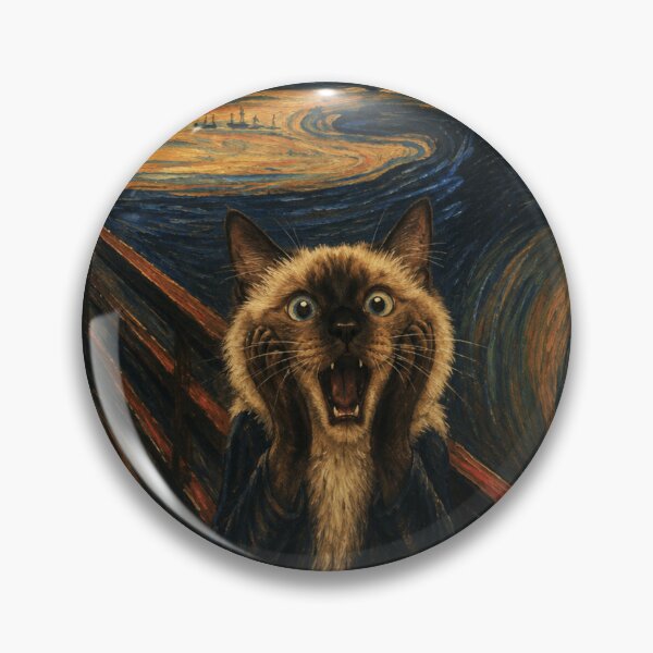 Item preview, The Scream Cat Parody Painting designed and sold by IRONFRAME.