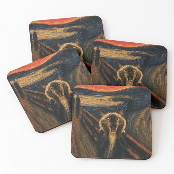 Item preview, The Scream Cat Parody Painting designed and sold by IRONFRAME.