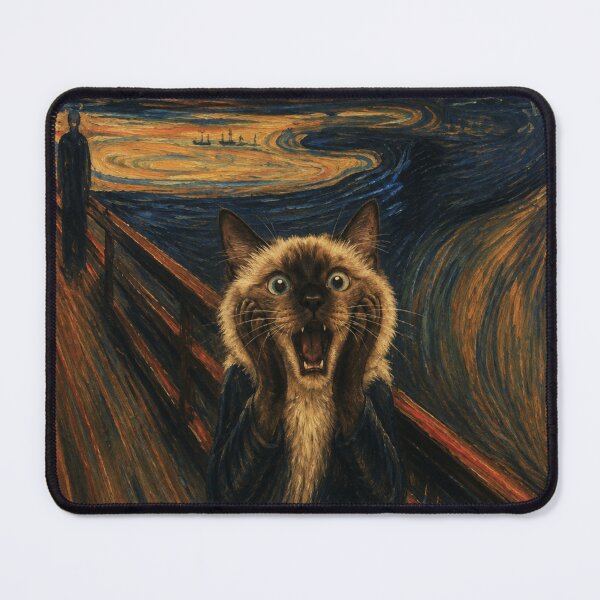 Item preview, The Scream Cat Parody Painting designed and sold by IRONFRAME.