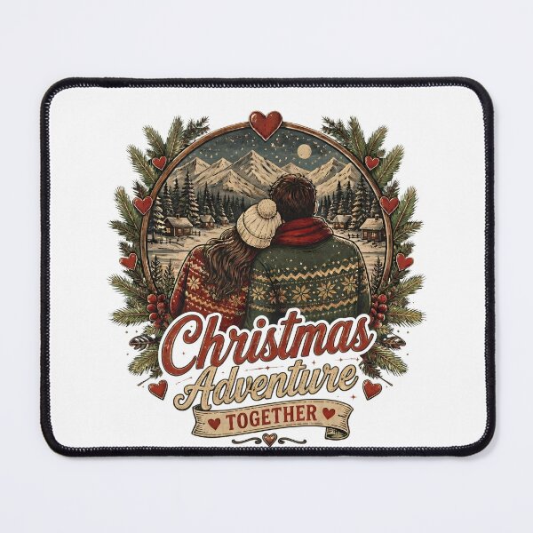 Item preview, Christmas Adventure Together Romantic Christmas Couple Holiday Gift designed and sold by LiviuGligoros.