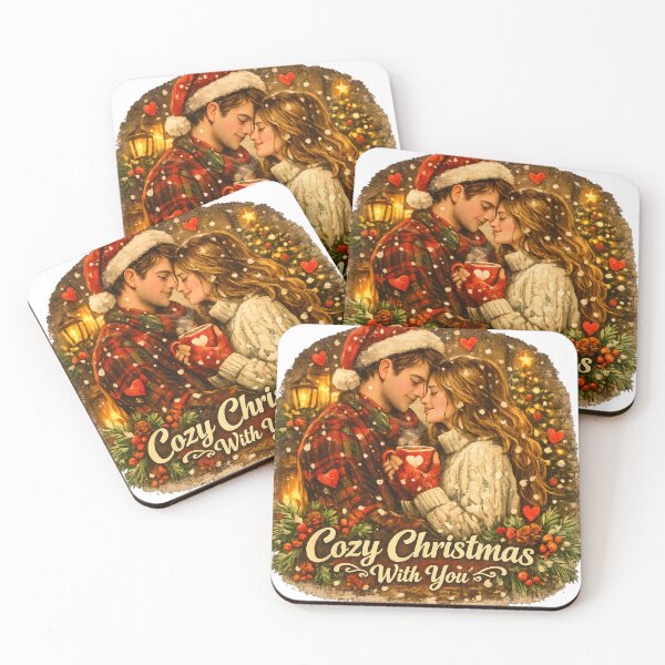 Item preview, Cozy Christmas With You Romantic Christmas Couple Holiday Gift designed and sold by LiviuGligoros.