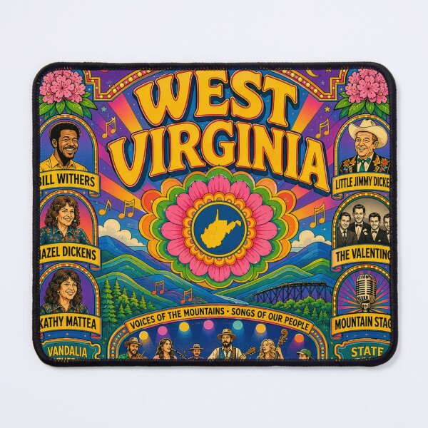 Item preview, West Virginia Music Culture – Appalachian Folk, Country & Mountain Music Art designed and sold by FlyingSeas.