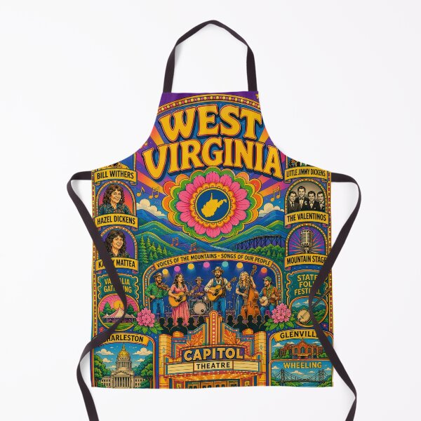 Item preview, West Virginia Music Culture – Appalachian Folk, Country & Mountain Music Art designed and sold by FlyingSeas.