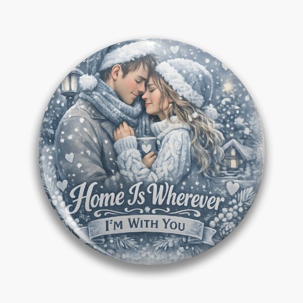 Item preview, Home Is Wherever I'm With You Romantic Christmas Couple Holiday Gift designed and sold by LiviuGligoros.