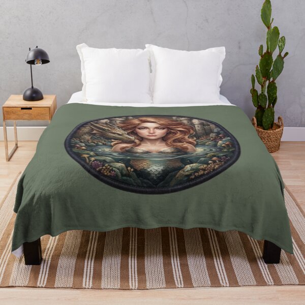 Item preview, Dragon And Castle Fantasy Maiden Art designed and sold by Azurart2.