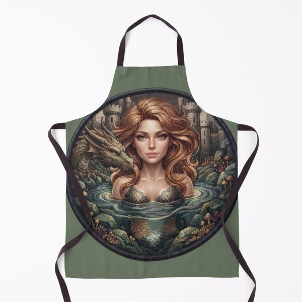 Item preview, Dragon And Castle Fantasy Maiden Art designed and sold by Azurart2.