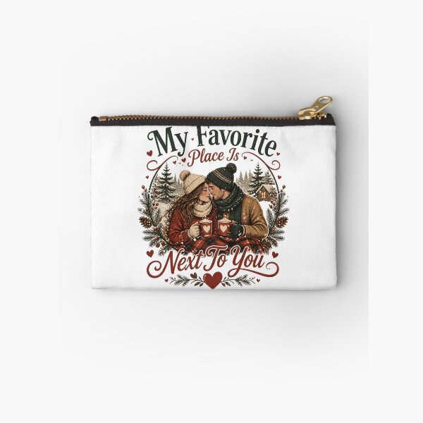 Item preview, My Favorite Place Is Next To You Romantic Christmas Couple Holiday Gift designed and sold by LiviuGligoros.
