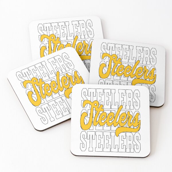Item preview, Steelers Script Layered Typography Black Gold Football Fan Design designed and sold by AllisonBo57055.