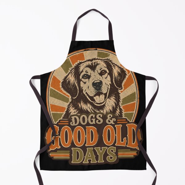 Item preview, Dogs And Good Old Days Retro Vector T-Shirt Design - Vintage Golden Retriever Pet Badge Graphic designed and sold by Rabu10.