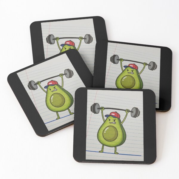 Item preview, Cute Weightlifting Avocado Fitness Doodle designed and sold by Avocado-Diary.