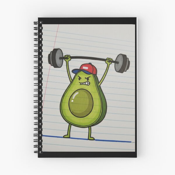 Item preview, Cute Weightlifting Avocado Fitness Doodle designed and sold by Avocado-Diary.