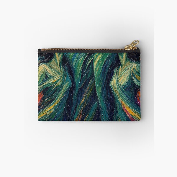 Item preview, Emerald Expressionist Trio – Man and Two Women Enhanced with Blue, Yellow, Red, White and Pink designed and sold by MFMart.