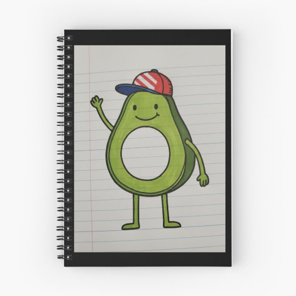 Item preview, Friendly Waving Avocado Greeting Sketch designed and sold by Avocado-Diary.