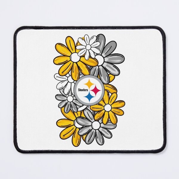 Item preview, Steelers Floral Daisy Black Gold Football Fan Flower Design designed and sold by ScottPatr89876.