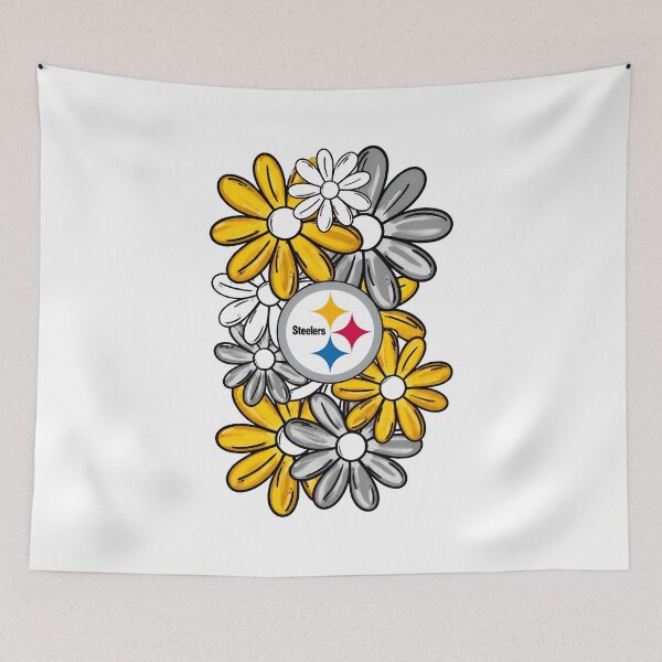 Item preview, Steelers Floral Daisy Black Gold Football Fan Flower Design designed and sold by ScottPatr89876.