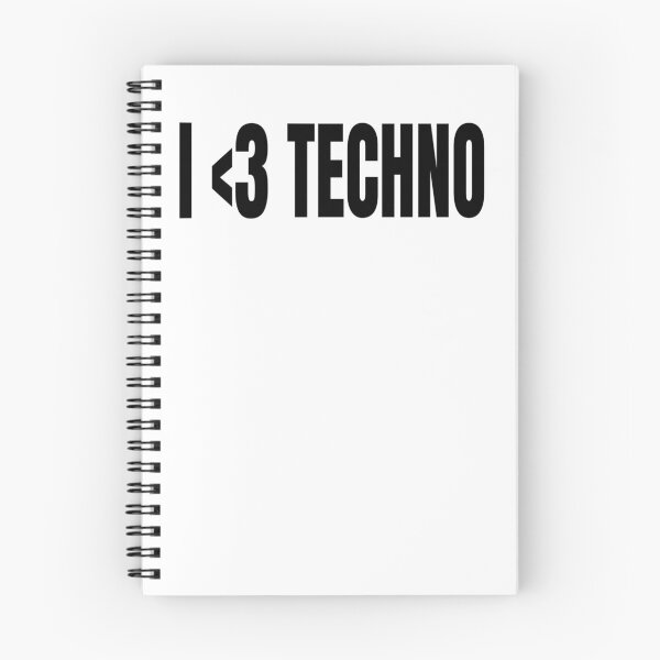 Item preview, I <3 TECHNO! designed and sold by scrmbld.