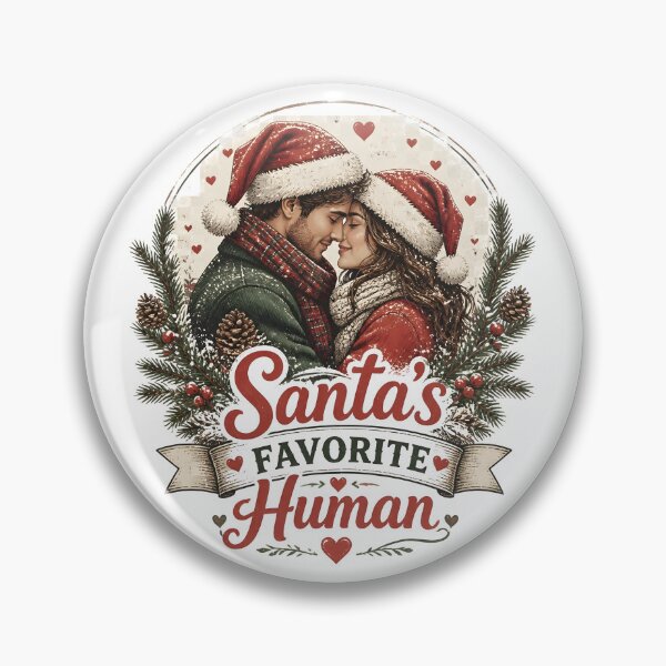 Item preview, Santa's Favorite Human Romantic Christmas Couple Holiday Gift designed and sold by LiviuGligoros.