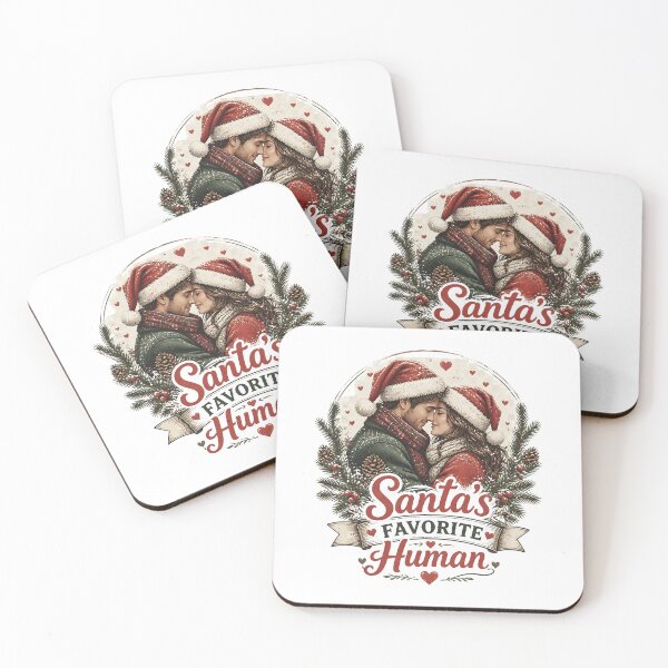 Item preview, Santa's Favorite Human Romantic Christmas Couple Holiday Gift designed and sold by LiviuGligoros.