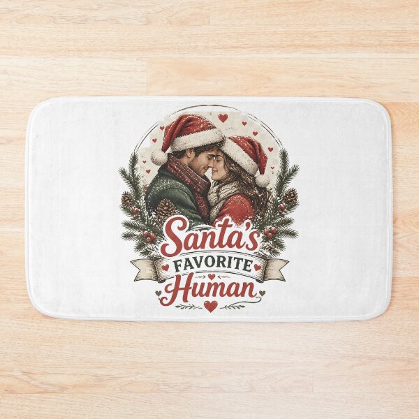Item preview, Santa's Favorite Human Romantic Christmas Couple Holiday Gift designed and sold by LiviuGligoros.
