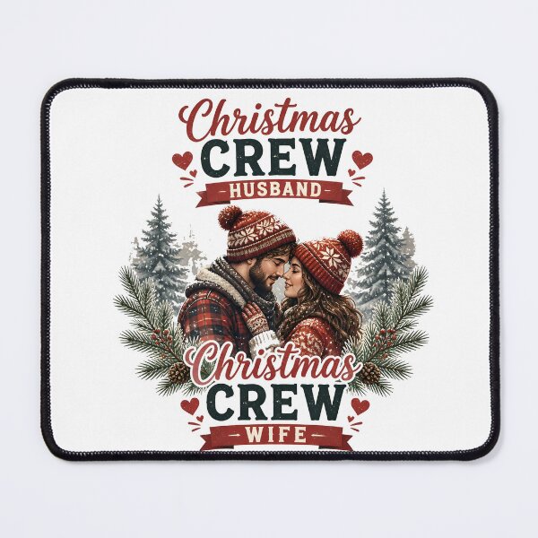 Item preview, Christmas Crew Husband Christmas Crew Wife designed and sold by LiviuGligoros.