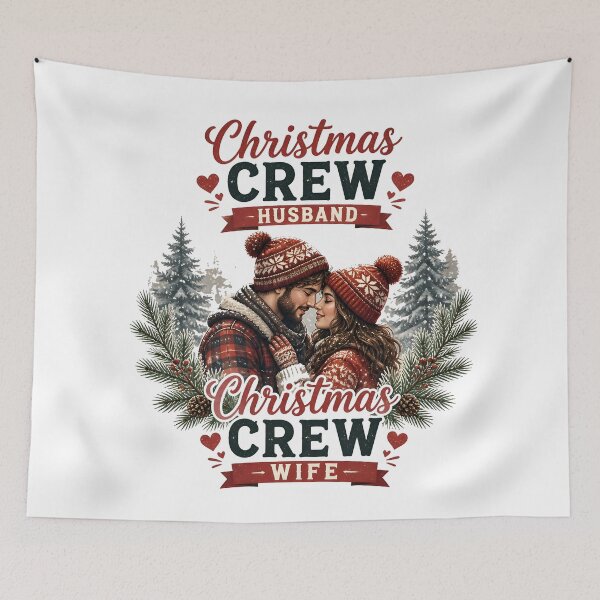 Item preview, Christmas Crew Husband Christmas Crew Wife designed and sold by LiviuGligoros.