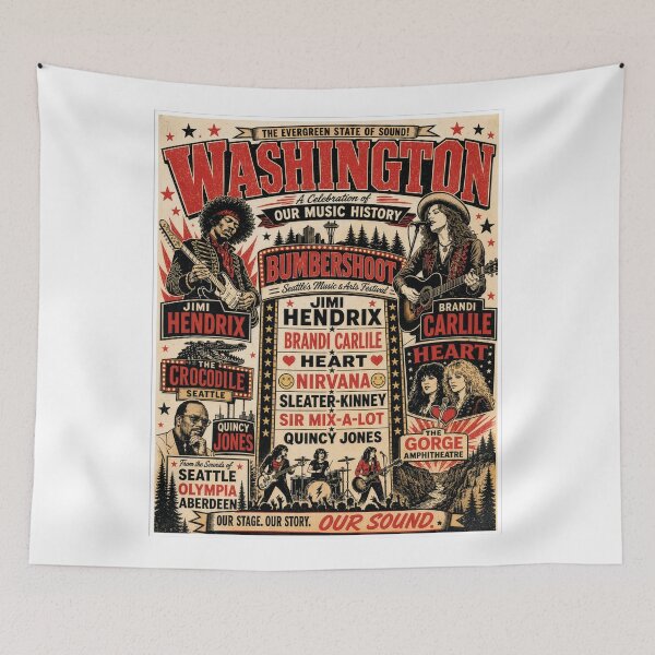Item preview, Washington Music Culture – Seattle Grunge, Rock & Pacific Northwest Sound designed and sold by FlyingSeas.