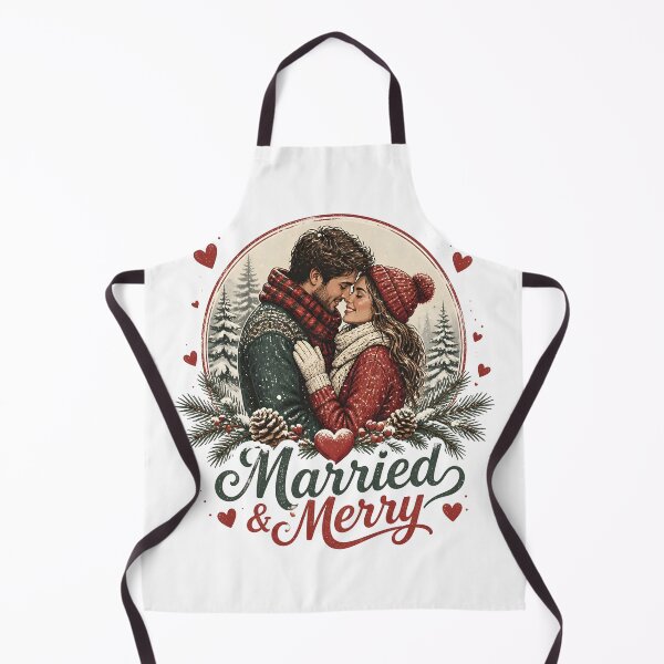 Item preview, Married & Merry Romantic Christmas Couple Holiday Gift designed and sold by LiviuGligoros.