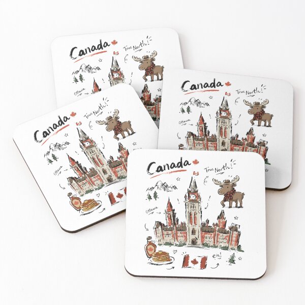 Item preview, Cute Parliament Hill Canada Doodle Art v2 designed and sold by RamyGallery.