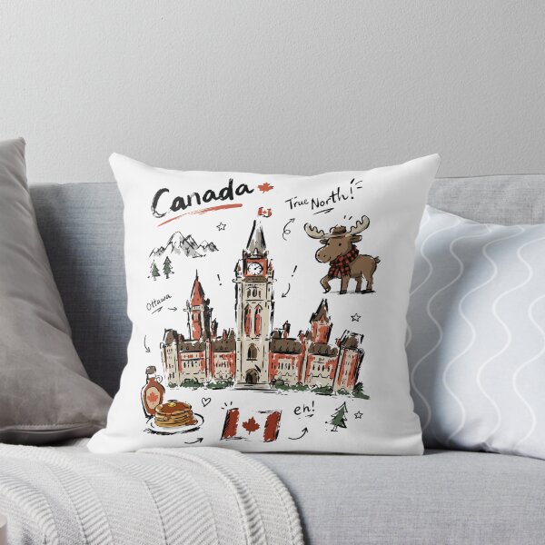 Item preview, Cute Parliament Hill Canada Doodle Art v2 designed and sold by RamyGallery.