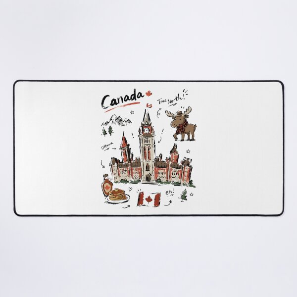 Item preview, Cute Parliament Hill Canada Doodle Art v2 designed and sold by RamyGallery.