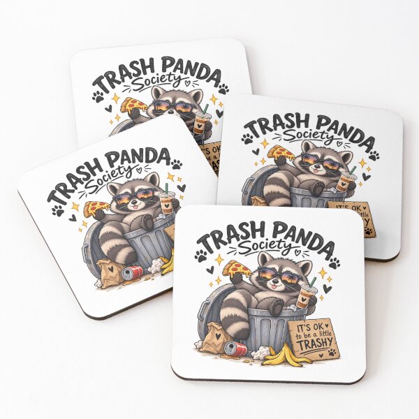 Item preview, Cute Trash Panda Society – Funny Raccoon designed and sold by ArtBySylvia.