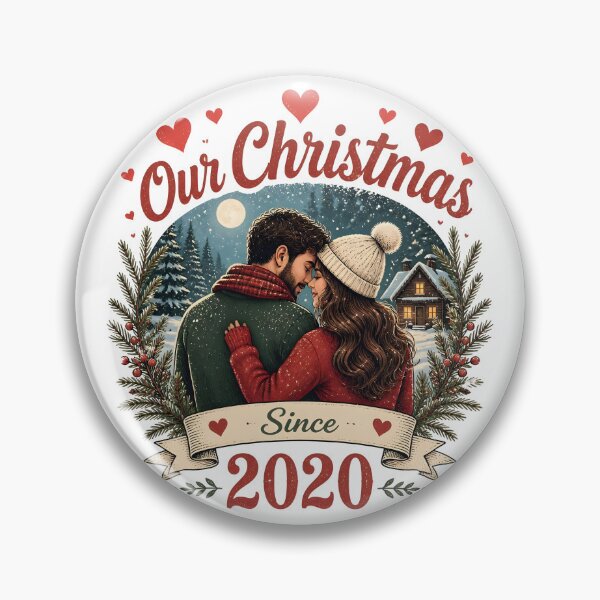 Item preview, Our Christmas Since 2020 Romantic Christmas Couple Holiday Gift designed and sold by LiviuGligoros.