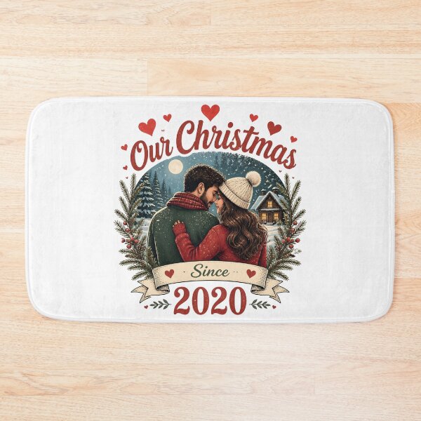 Item preview, Our Christmas Since 2020 Romantic Christmas Couple Holiday Gift designed and sold by LiviuGligoros.