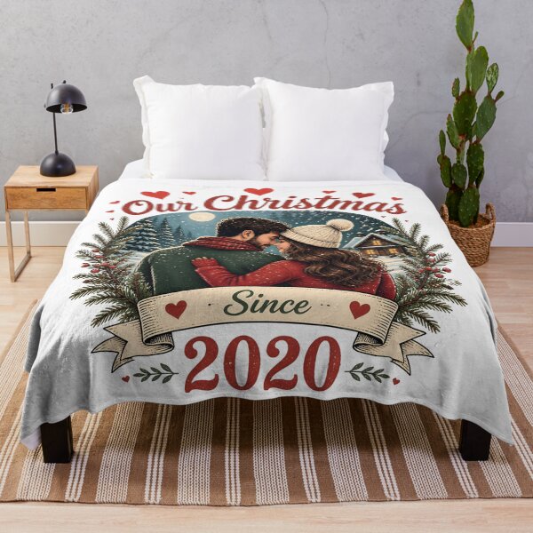 Item preview, Our Christmas Since 2020 Romantic Christmas Couple Holiday Gift designed and sold by LiviuGligoros.