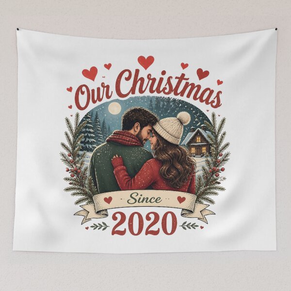 Item preview, Our Christmas Since 2020 Romantic Christmas Couple Holiday Gift designed and sold by LiviuGligoros.