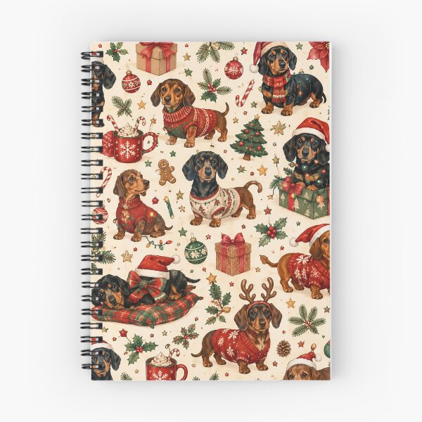 Item preview, Christmas Dachshund Pattern – Festive Wiener Dog Holiday Design designed and sold by RJACreative.