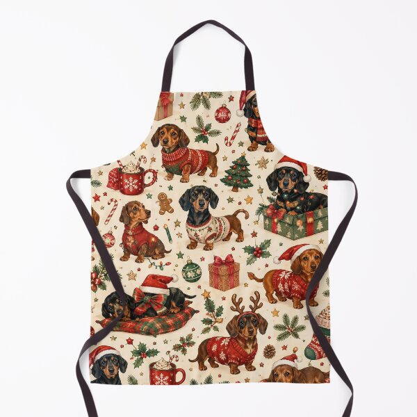 Item preview, Christmas Dachshund Pattern – Festive Wiener Dog Holiday Design designed and sold by RJACreative.