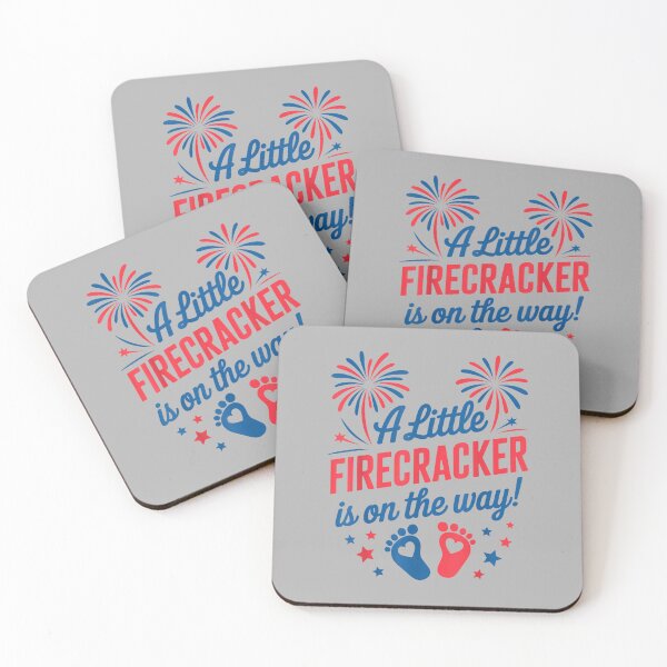 Item preview, Mom 4th of July Baby Reveal Little Firecracker is on the Way designed and sold by ArleneRowe.
