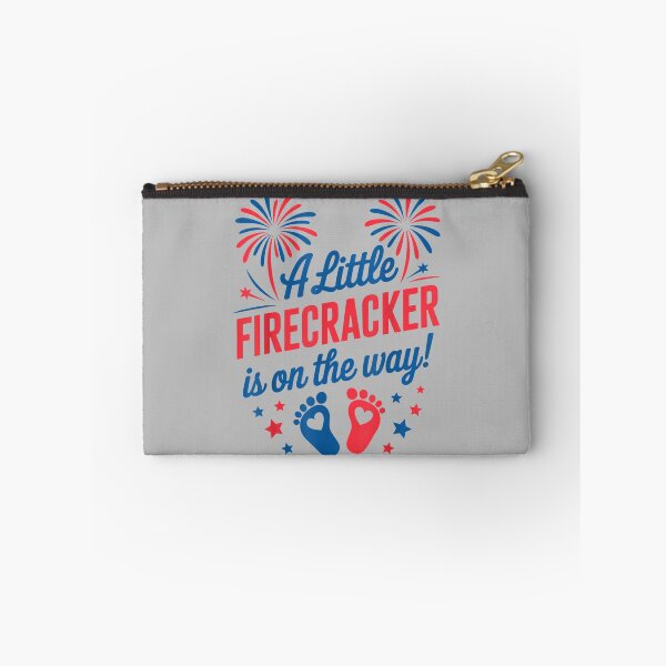 Item preview, Mom 4th of July Baby Reveal Little Firecracker is on the Way designed and sold by ArleneRowe.