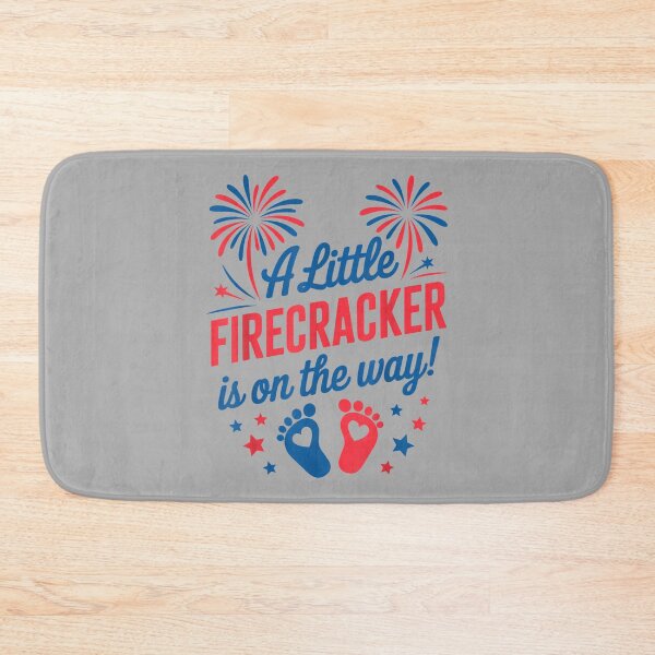 Item preview, Mom 4th of July Baby Reveal Little Firecracker is on the Way designed and sold by ArleneRowe.