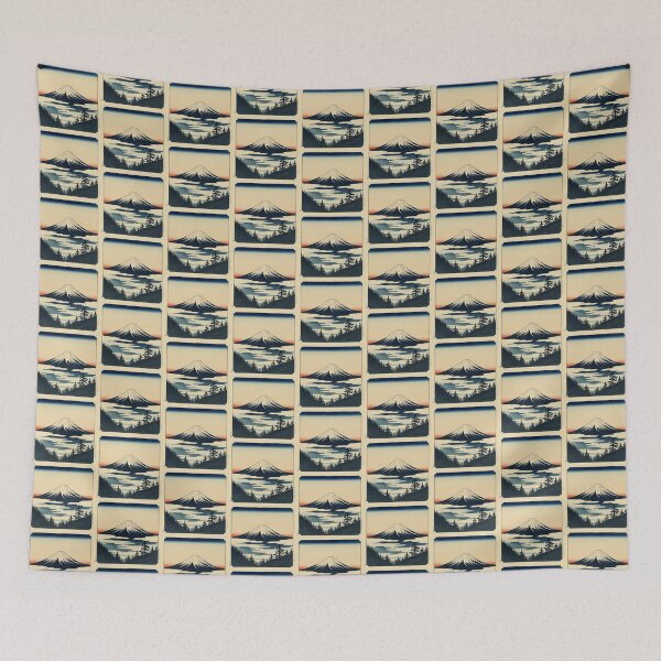 Item preview, Mount Fuji at Dawn – Traditional Japanese Ukiyo-e Woodblock Print designed and sold by derideriworks.