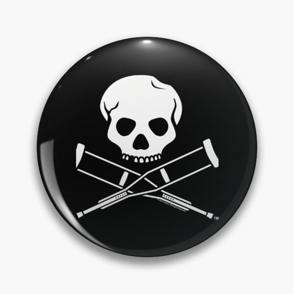 Item preview, Jackass Skull And Crutches Logo designed and sold by ChunkyCharm.