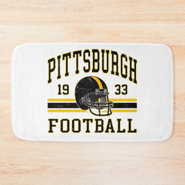 Item preview, Pittsburgh 1933 Distressed Football Helmet Black Gold Retro Design designed and sold by AlanNelso34652.