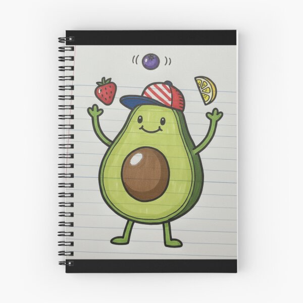 Item preview, Fun Juggling Avocado Fruit Doodle designed and sold by Avocado-Diary.